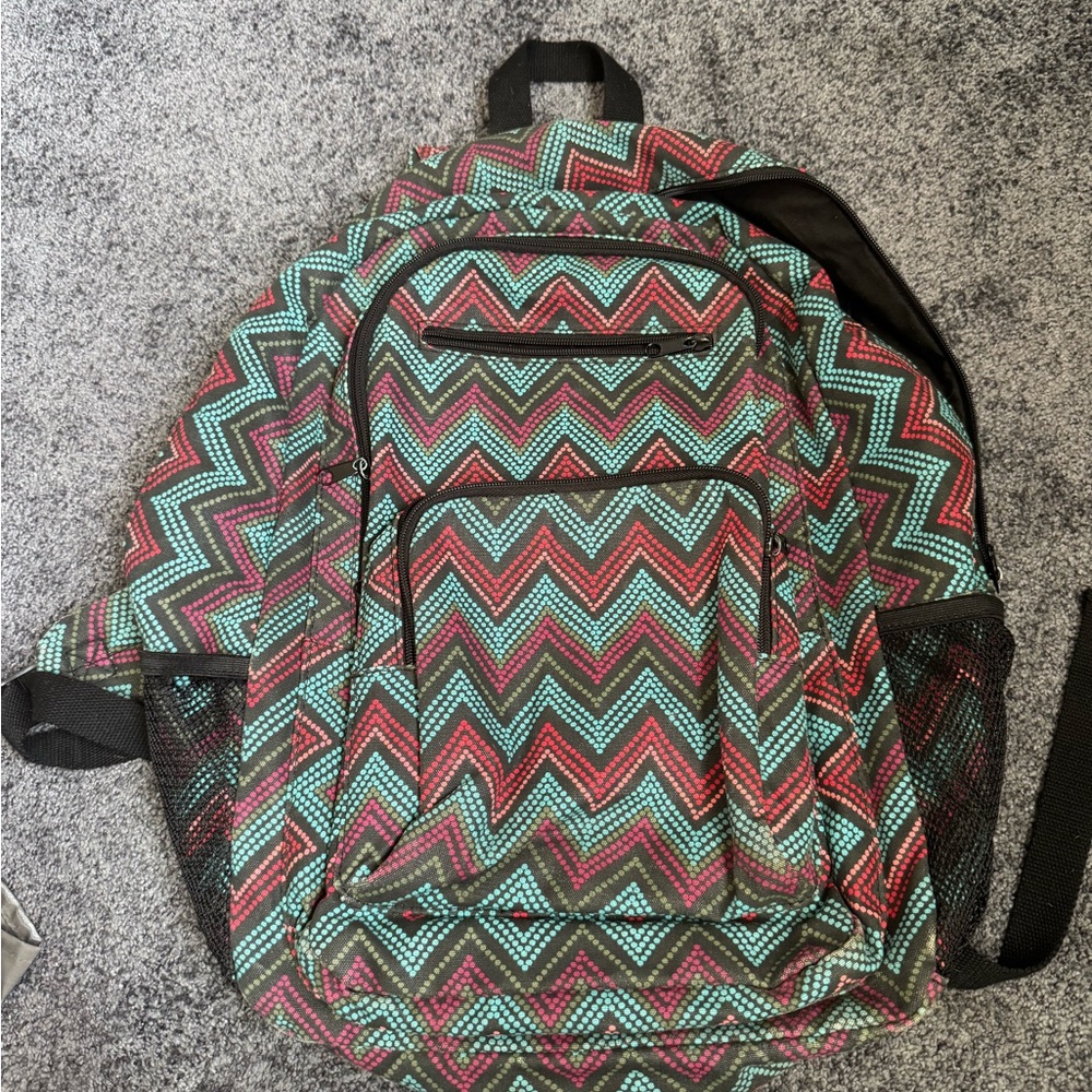 Aeropostale Multicolor Zigzag Backpack - image 1